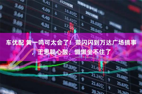 车优配 黄一鸣可太会了！带闪闪到万达广场搞事，王思聪心酸，懒懒坐不住了